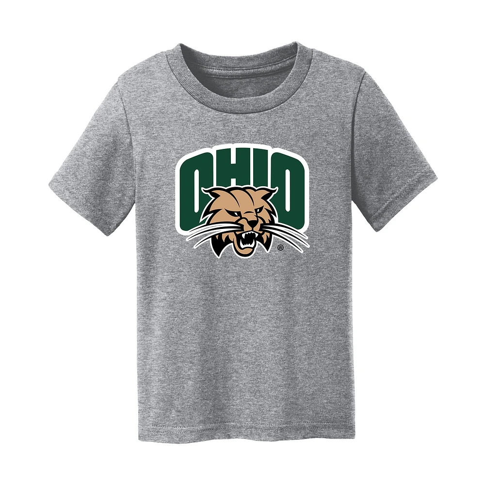 Toddler Chad & Jake Heather Gray Ohio Bobcats Logo T-Shirt