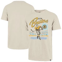 Men's '47  Natural Boston Bruins Hockey Player Golden Age Scrum T-Shirt
