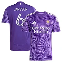 Men's adidas Robin Jansson Purple Orlando City SC 2025 Perfect Storm Replica Player Jersey