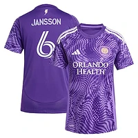 Women's adidas Robin Jansson Purple Orlando City SC 2025 Perfect Storm Replica Player Jersey