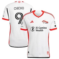 Men's adidas Cristian Arango White San Jose Earthquakes 2025 The 50 Kit Authentic Player Jersey
