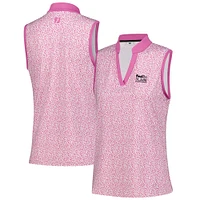 Women's FootJoy Purple FedEx St. Jude Championship ProDry Printed Sleeveless Polo