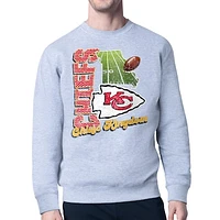 Men's Starter Kansas City Chiefs Distressed Retro State Field Fleece Pullover Sweatshirt