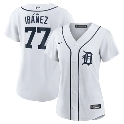 Women's Nike Andy Ibanez White Detroit Tigers Home Replica Jersey