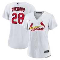 Women's Nike Nolan Arenado White St. Louis Cardinals Home Replica Jersey