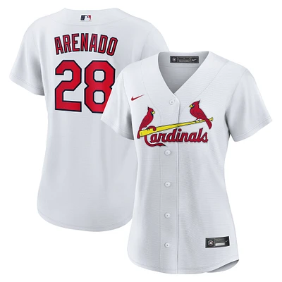 Women's Nike Nolan Arenado White St. Louis Cardinals Home Replica Jersey
