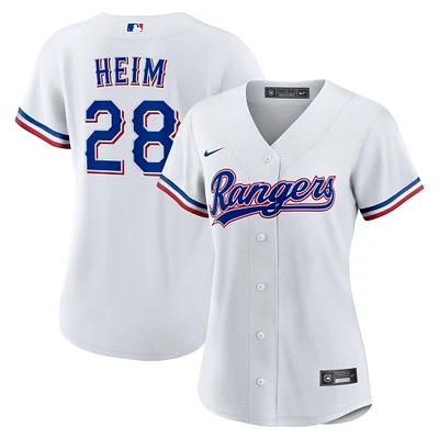 Women's Nike Jonah Heim White Texas Rangers Home Replica Jersey