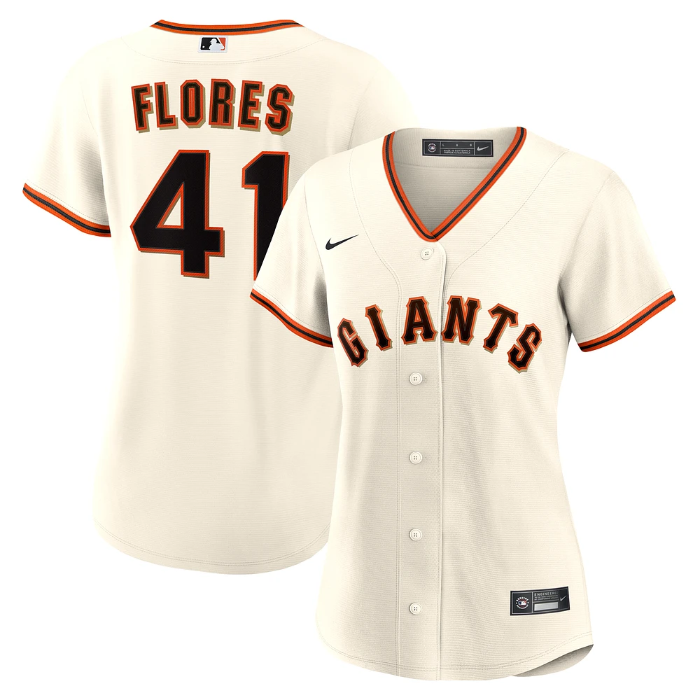 Women's Nike Wilmer Flores White San Francisco Giants Home Replica Jersey