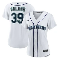 Women's Nike Donovan Solano White Seattle Mariners Home Replica Jersey