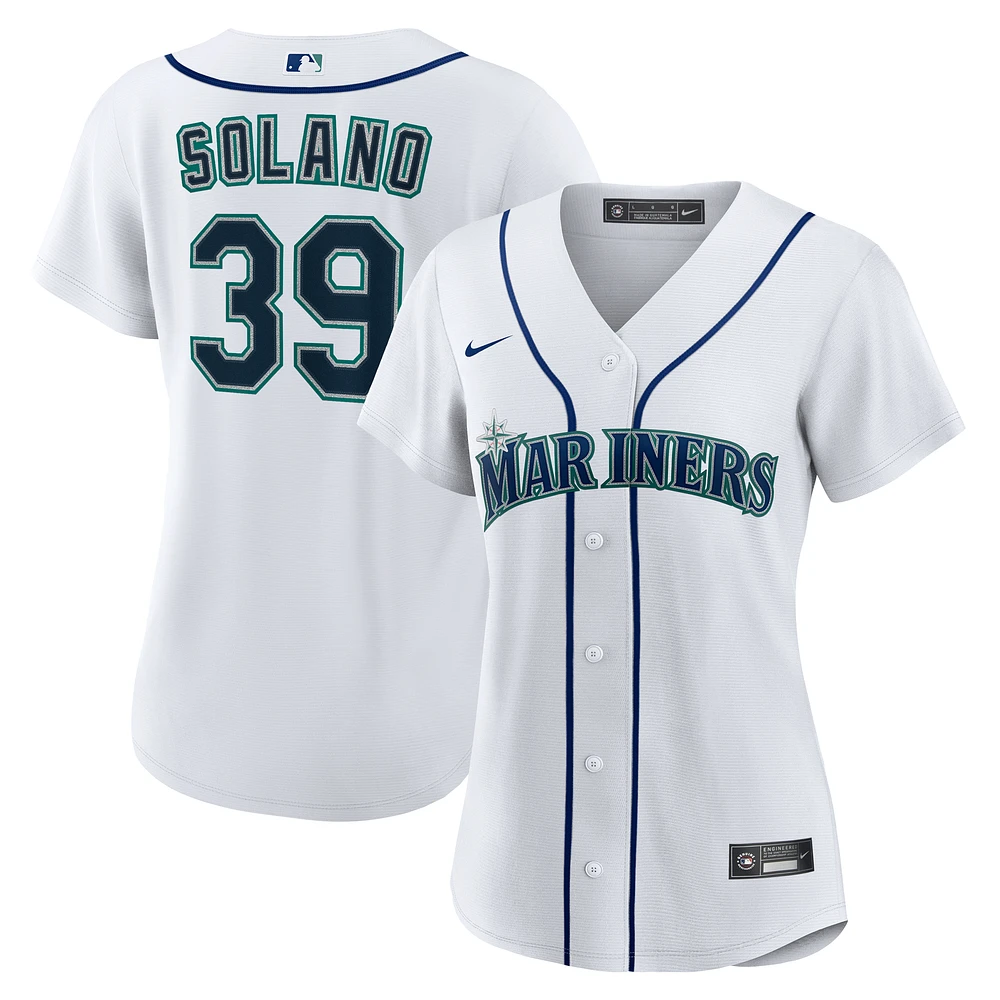 Women's Nike Donovan Solano White Seattle Mariners Home Replica Jersey