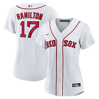 Women's Nike David Hamilton White Boston Red Sox Home Replica Jersey