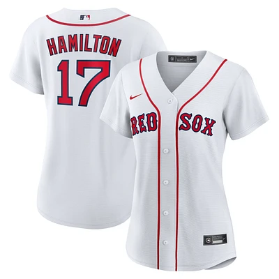 Women's Nike David Hamilton White Boston Red Sox Home Replica Jersey