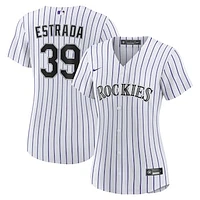 Women's Nike Thairo Estrada White Colorado Rockies Home Replica Jersey