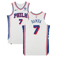 Mo Bamba Philadelphia 76ers Player-Issued #7 White Nike Jersey from the 2023-24 NBA Season - Size 50+4