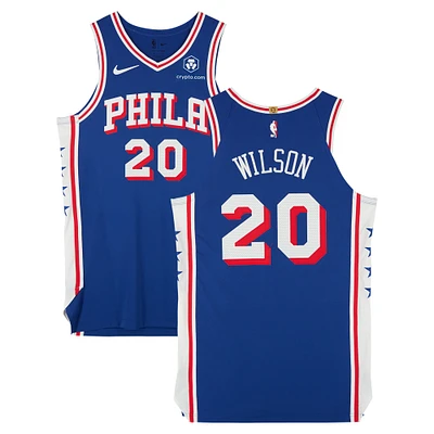 D.J. Wilson Philadelphia 76ers Player-Issued #20 Royal Nike Jersey from the 2023-24 NBA Season - Size 48+4