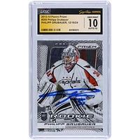 Philipp Grubauer Washington Capitals Autographed 2013-14 Panini Prizm #295 CGC Fanatics Witnessed Authenticated Rookie Card