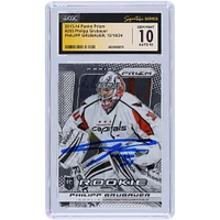 Philipp Grubauer Washington Capitals Autographed 2013-14 Panini Prizm #295 CGC Fanatics Witnessed Authenticated Rookie Card
