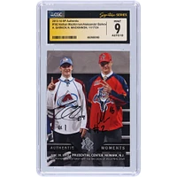 Nathan MacKinnon & Aleksander Barkov Autographed 2013-14 Upper Deck SP Authentic #192 CGC Fanatics Witnessed Authenticated / Rookie Card with "#1" & "#2" Inscriptions