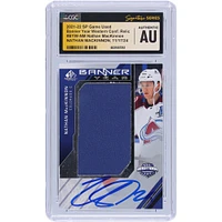 Nathan MacKinnon Colorado Avalanche Autographed 2021-22 Upper Deck SP Game Used Banner Year Western Conference Relic #BYW-NM CGC Fanatics Witnessed Authenticated / Card