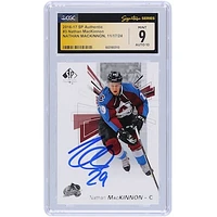 Nathan MacKinnon Colorado Avalanche Autographed 2016-17 Upper Deck SP Authentic #3 CGC Fanatics Witnessed Authenticated 9/10 Card