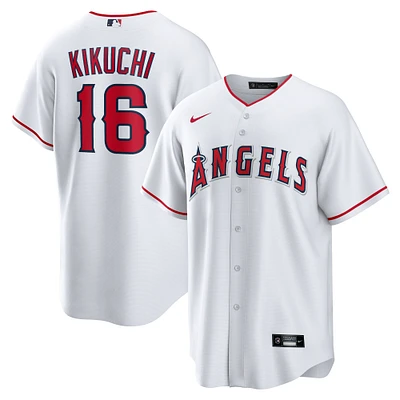 Men's Nike Yusei Kikuchi White Los Angeles Angels Home Replica Jersey