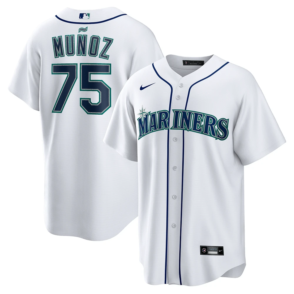 Men's Nike Andres Munoz White Seattle Mariners Home Replica Jersey