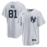 Men's Nike Luis Gil White New York Yankees Home Replica Jersey