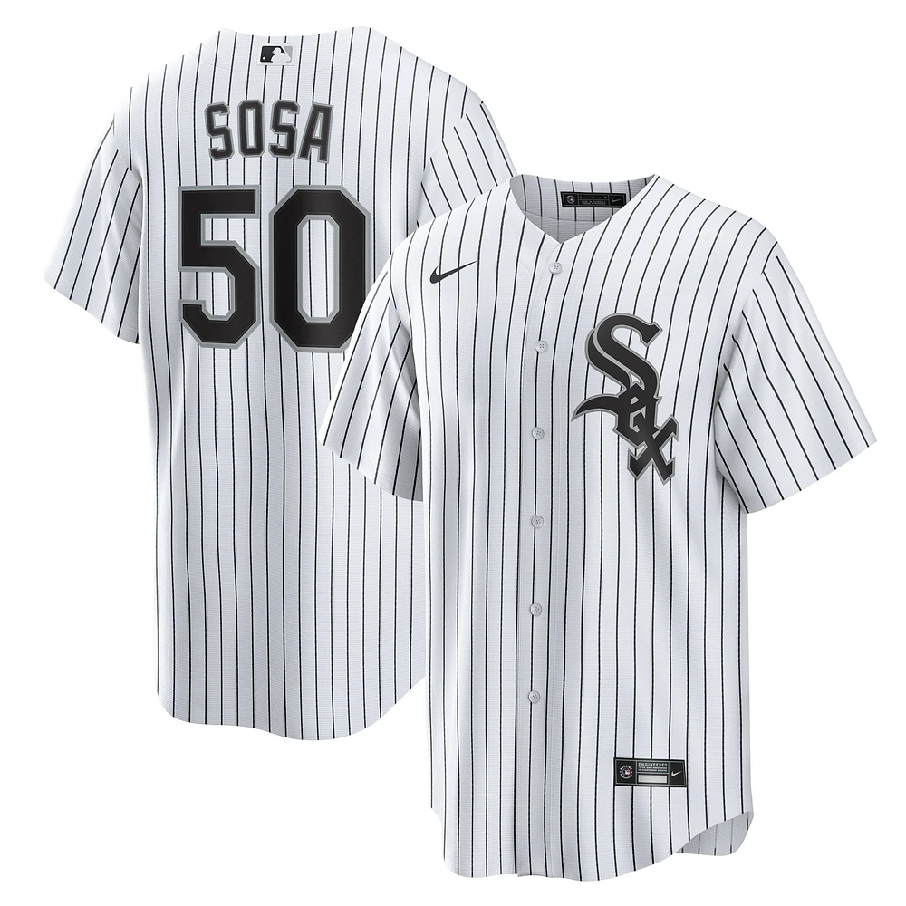 Men's Nike Lenyn Sosa White Chicago Sox Home Replica Jersey