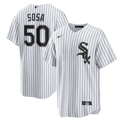 Men's Nike Lenyn Sosa White Chicago Sox Home Replica Jersey