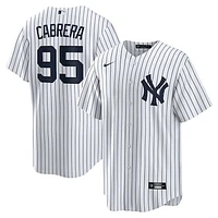 Men's Nike Oswaldo Cabrera White New York Yankees Home Replica Jersey