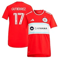 Women's adidas Brian Gutierrez Red Chicago Fire 2024 Return To Replica Player Jersey