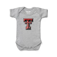 Infant Chad & Jake Heather Gray Texas Tech Red Raiders Logo Bodysuit