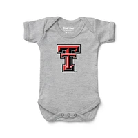 Infant Chad & Jake Heather Gray Texas Tech Red Raiders Logo Bodysuit