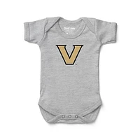 Infant Chad & Jake Heather Gray Vanderbilt Commodores Logo Bodysuit