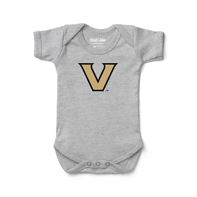 Infant Chad & Jake Heather Gray Vanderbilt Commodores Logo Bodysuit