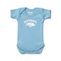 Infant Chad & Jake Light Blue Nevada Wolf Pack Logo Bodysuit