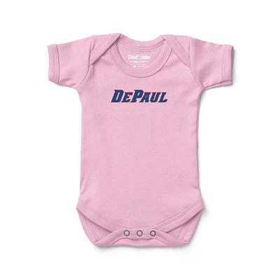 Infant Chad & Jake  Light Pink DePaul Blue Demons Logo Bodysuit