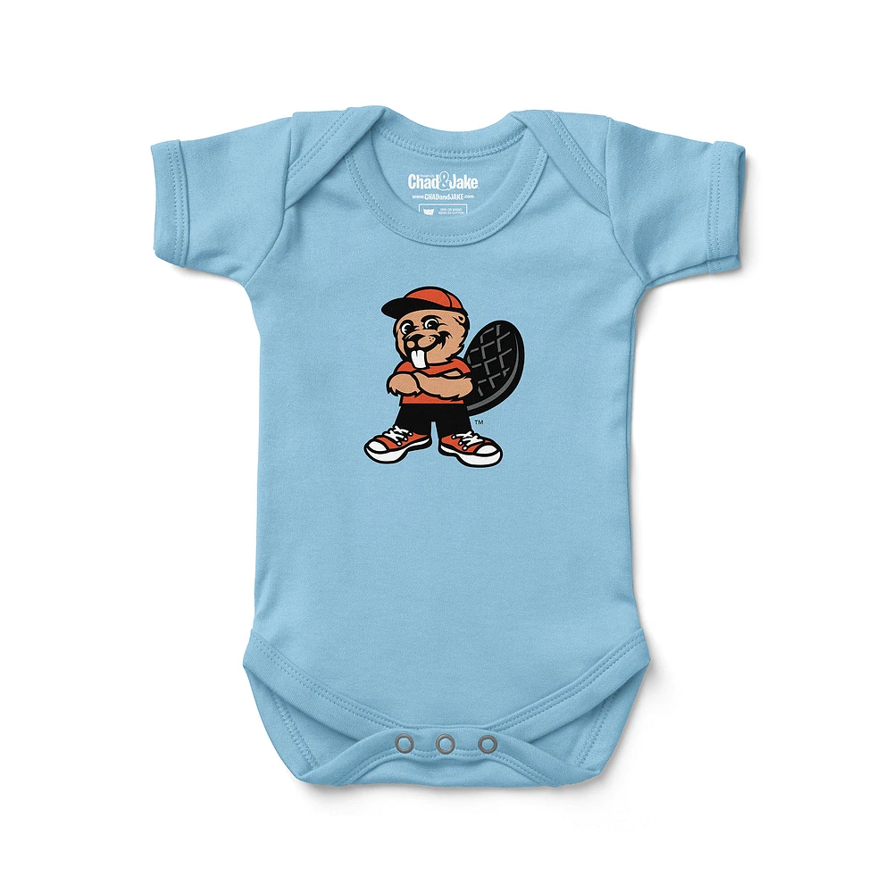 Infant Chad & Jake Light Oregon State Beavers Logo Bodysuit