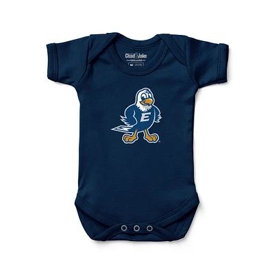 Infant Chad & Jake  Navy Emory Eagles Logo Bodysuit