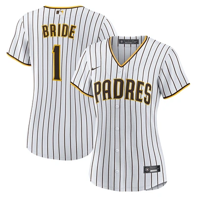 Women's Nike  White San Diego Padres #1 Bride Home Replica Jersey