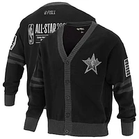 Unisex FISLL  Black 2025 NBA All-Star Game Full-Button Cardigan Sweater