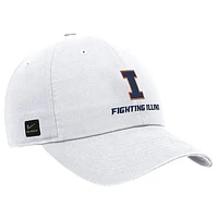 Men's Nike White Illinois Fighting Illini 2025 On-Field Club Adjustable Hat