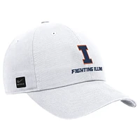 Men's Nike White Illinois Fighting Illini 2025 On-Field Club Adjustable Hat