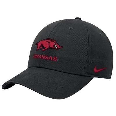 Men's Nike Black Arkansas Razorbacks 2025 On-Field Club Adjustable Hat