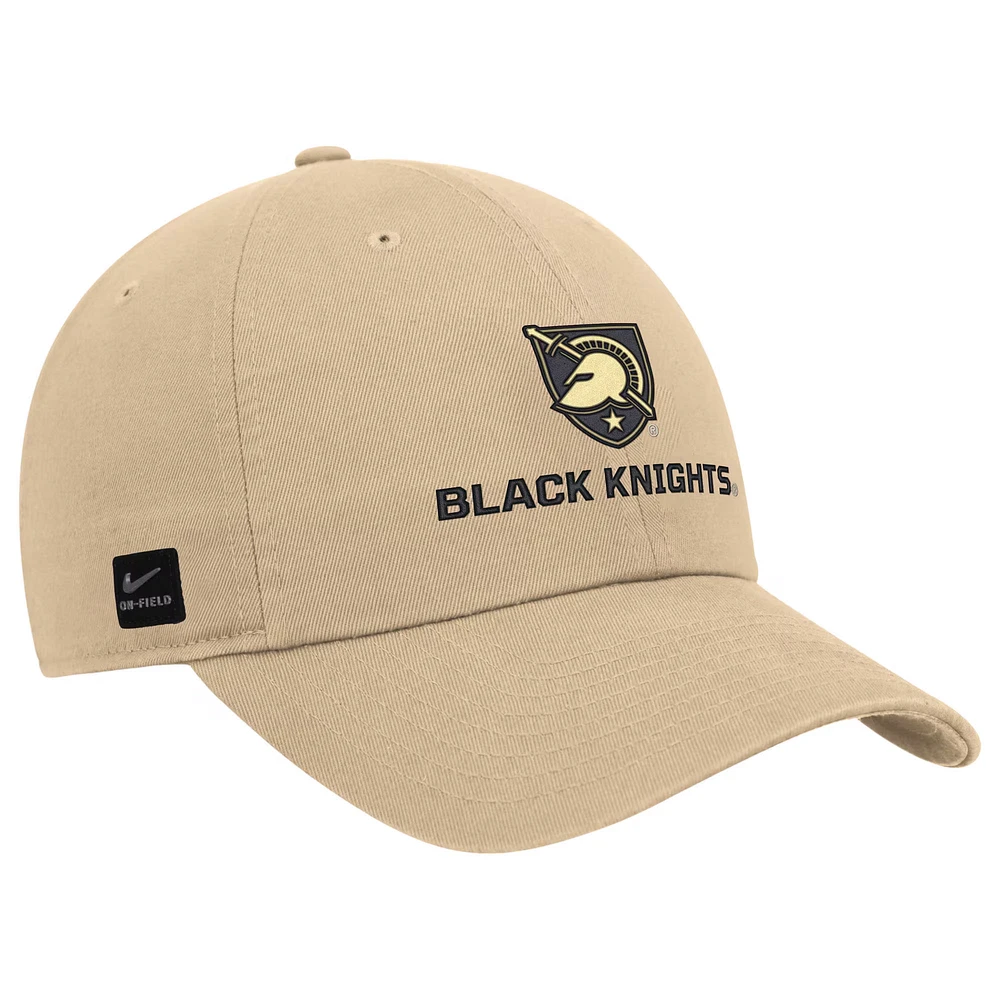 Men's Nike Gold Army Black Knights 2025 On-Field Club Adjustable Hat