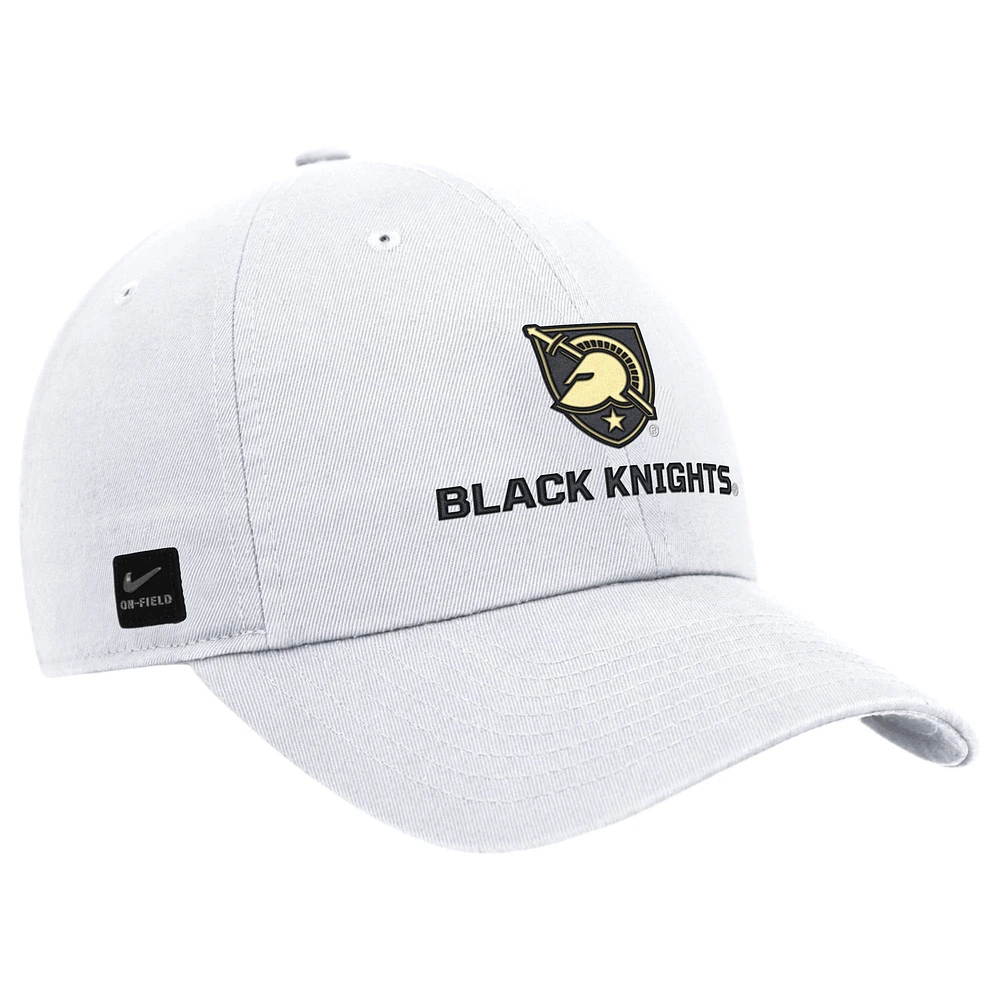 Men's Nike Black Army Black Knights 2025 On-Field Club Adjustable Hat