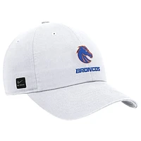 Men's Nike White Boise State Broncos 2025 On-Field Club Adjustable Hat