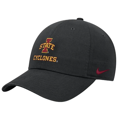 Men's Nike Black Iowa State Cyclones 2025 On-Field Club Adjustable Hat