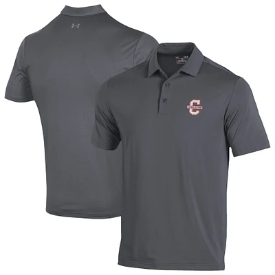 Men's Under Armour  Gray Charleston Cougars Performance Playoff Polo
