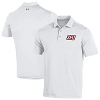 Men's Under Armour  White Saint Francis Red Flash Performance Playoff Polo